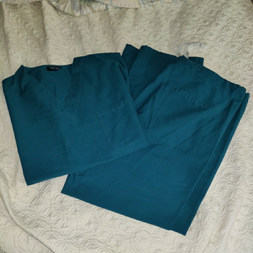 Set of scrubs, teal, size Large